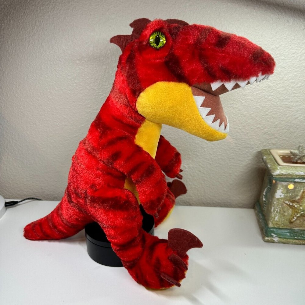 Build A Bear Red Dinosaur T Rex Velociraptor Raptor 19 Inch Plush Stuffed Animal